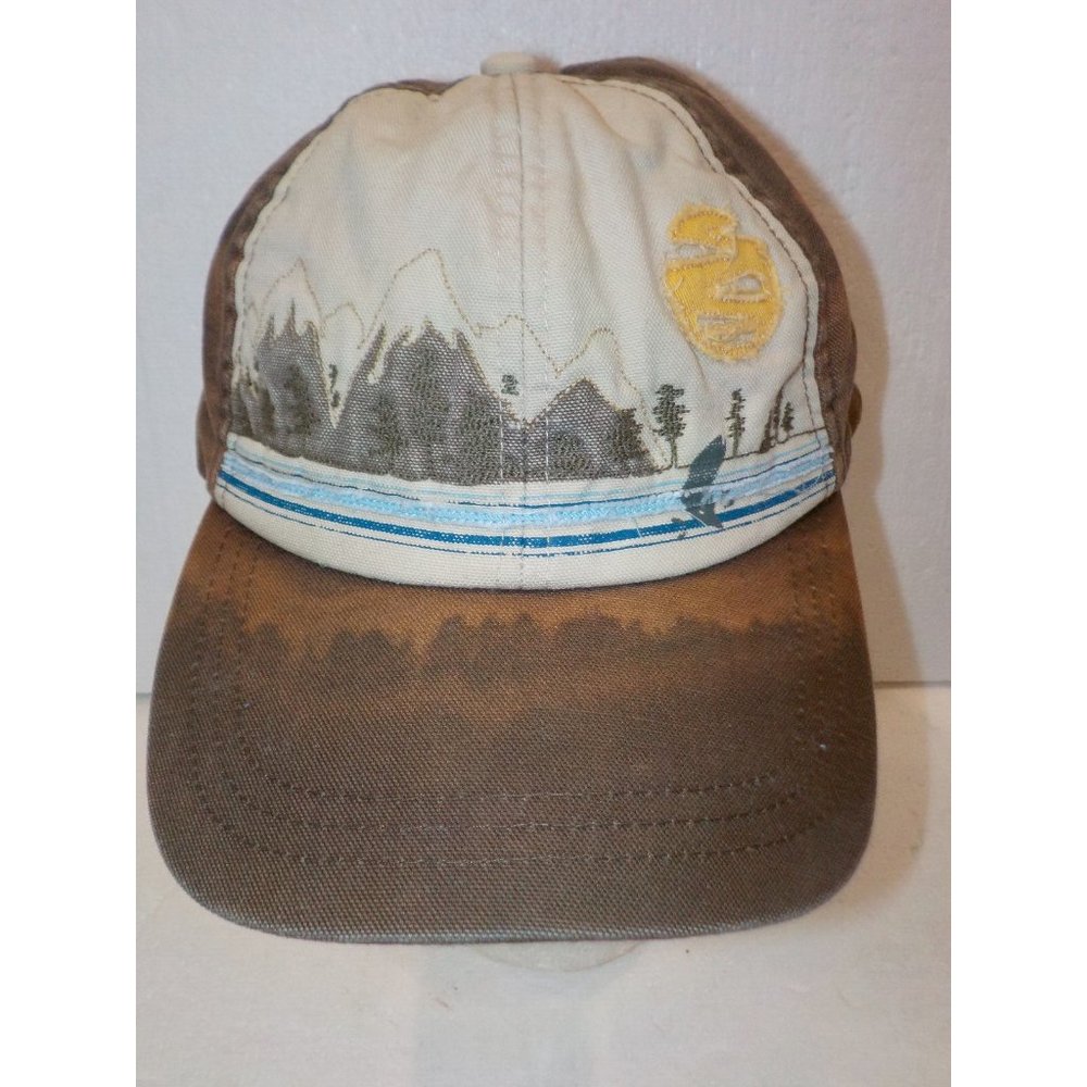 Rare Vintage REI Stitched Multicolor Buckle Back Hiking Trail Hat/Ball Cap